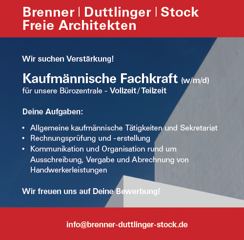Stellenanzeige